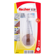 Стопер за врата Fischer за монтаж с дюбел  кафяв, TS 8BR K NV - product - 025 FSB 998