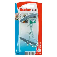 Дюбел метален Fischer за гипсокартон без опорен пръстен с пружина и кука  2 бр./опак., M4x95 мм, 25 мм, KDH 4 K NV
