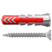 Дюбел пластмасов Fischer с опорен пръстен и винт PZ  ф 8x40 мм, DuoPower S - product - 025 FSB1164
