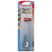 Дюбел пластмасов Fischer за гипсокартон с опорен пръстен  2 бр./опак., ф 10x50 мм, 9.5-55 мм, DuoTec S K NV