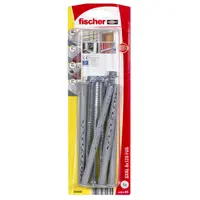 Дюбел пластмасов Fischer с опорен пръстен и патентен болт с периферия  ф 8x120 мм, 4 бр./опак., SXRL FUS K NV