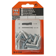 Дюбел пластмасов Tox за бетон без опорен пръстен с винт PZ 22 бр./блистер ф 5x25 мм, EL S - product - 025 TOX 416