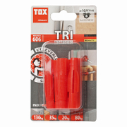 Дюбел пластмасов Tox без опорен пръстен 6 бр./блистер ф 10x61 мм, TRI - product - 025 TOX 428