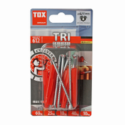 Дюбел пластмасов Tox с опорен пръстен и винт PZ 8 бр./блистер ф 6x51 мм, TRI S - product - 025 TOX 455