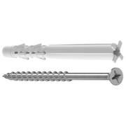 Дюбел пластмасов Tox с опорен пръстен и винт PZ  ф 6x65 мм, TFS-L S - product - 025 TOX 466