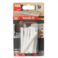 Дюбел пластмасов Tox с опорен пръстен  ф 6x65 мм, 12 бр./опак., Tetrafix XL