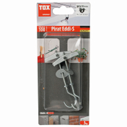 Дюбел метален Tox за гипсокартон без опорен пръстен с пружина и кука 2 бр./блистер M3x60 мм, Pirat Eddi-S - product - 025 TOX 486