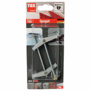 Дюбел метален Tox за гипсокартон без опорен пръстен с пружина с шпилка 2 бр./блистер M4x90 мм, Spagat - product - 025 TOX 487