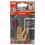 Анкер набивен Tox за бетон без опорен пръстен месинг 8 бр./блистер М6х22 мм, Metrix - product - 025 TOX 492