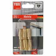 Анкер набивен Tox за бетон без опорен пръстен месинг 6 бр./блистер М8х28 мм, Metrix - product - 025 TOX 493