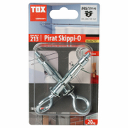 Дюбел метален Tox за гипсокартон с опорен пръстен и затворена кука 2 бр./блистер M5x52 мм, Pirat Skippi-O - product - 025 TOX 507