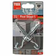 Дюбел метален Tox за гипсокартон с опорен пръстен и отворена кука 2 бр./блистер M5x52 мм, Pirat Skippi-S - product - 025 TOX 508