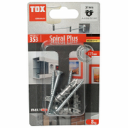 Дюбел метален Tox за гипсокартон спираловиден с опорен пръстен и винт PZ 4 бр./блистер ф 13x32 мм, Spiral Plus - product - 025 TOX 515
