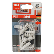 Дюбел пластмасов Tox за гипсокартон с опорен пръстен спираловиден 10 бр./блистер ф 13x32 мм, Spiral - product - 025 TOX 521