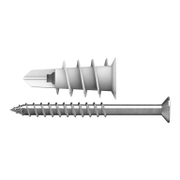 Дюбел пластмасов Tox за гипсокартон спираловиден с опорен пръстен и винт PZ  ф 13x32 мм, Spiral - product - 025 TOX1085