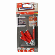 Дюбел пластмасов Tox с метален връх комплект с винт TX 6 бр./блистер ф 8x60 мм, Apollo - product - 025 TOX1086