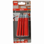 Дюбел пластмасов Tox с метален връх комплект с винт TX  ф 8x100 мм, 6 бр./опак., Apollo - product - 025 TOX1088