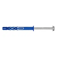 Дюбел пластмасов Rawlplug с опорен пръстен и патентен болт с периферия  ф 10x120 мм, R-FF1-N-K