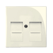 Лицев панел ABB за компютърна розетка  слонова кост, 1800-92-507 - product - 028 ABB4129