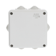 Разклонителна кутия ABB PVC, противовлажна  открит монтаж, 80x80x40 мм, 44 IP, сива, System Pro E M008100000 - product - 028 ABB4249