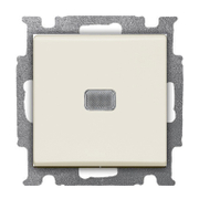 Ключ за стълбищно осветление ABB скрит монтаж с монтажна рамка  10 A, слонова кост, 2026 UCN-92-507 - product - 028 ABB4282