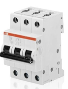 Автоматичен триполюсен прекъсвач ABB за DIN шина крива C  6 A, 400 V, 6 kA, 3P, S203-C6 - product - 028 ABB4326