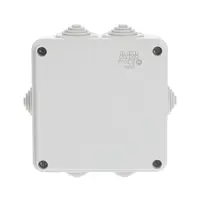 Разклонителна кутия ABB PVC, противовлажна  открит монтаж, 100x100x50 мм, 44 IP, сива, System Pro E M008160000