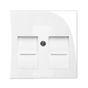 Лицев панел ABB за компютърна розетка  бял, 1800-94-507 - product - 028 ABB4427