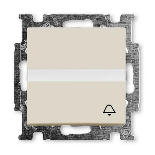 Ключ за стълбищно осветление ABB скрит монтаж с монтажна рамка  10 A, слонова кост, 2026 UCN/KL-92-507
