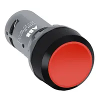 Бутонен превключвател ABB с пружинно връщане моноблок  1 A, 230 V, 1 NC, червен, Compact CP1-10R-01