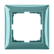 Декоративна рамка ABB за ключове и контакти един модул  синя, Basic55 - product - 028 ABB4432