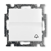 Ключ за стълбищно осветление ABB скрит монтаж с монтажна рамка  10 A, бял, 2026 UCN/KL-94-507 - product - 028 ABB4494