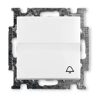 Ключ за стълбищно осветление ABB скрит монтаж с монтажна рамка  10 A, бял, 2026 UCN/KL-94-507