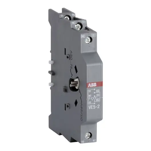 Блок ABB контактен спомагателен  2 NC, 10 A, страничен монтаж, VE5-2