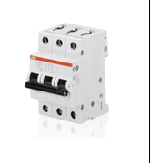 Автоматичен триполюсен прекъсвач ABB за DIN шина крива C  50 A, 400 V, 6 kA, 3P, SH203-C50 - product - 028 ABB 275