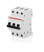 Автоматичен триполюсен прекъсвач ABB за DIN шина крива C  16 A, 400 V, 6 kA, 3P, SH203-C16 - product - 028 ABB 277