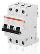 Автоматичен триполюсен прекъсвач ABB за DIN шина крива C  20 A, 400 V, 6 kA, 3P, S203-C20 - product - 028 ABB1432