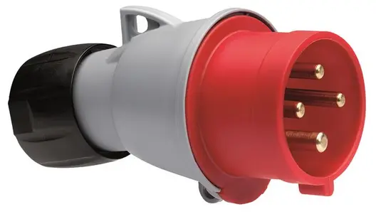 Щепсел промишлен ABB трифазен мобилен  16 A, 380-400 V, 3P+E, червен, 316-P6