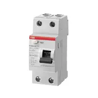 Дефектнотокова защита ABB 2P тип AC  40 A, 30 mA, 6 kA, FH202 АC-40/0.03