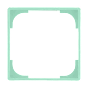 Декоративна рамка ABB за ключове и контакти един модул  светлозелена, Basic55 - product - 028 ABB2434