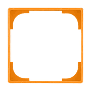 Декоративна рамка ABB за ключове и контакти един модул  оранжева, Basic55 - product - 028 ABB2435