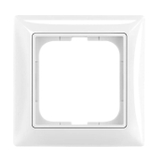 Декоративна рамка ABB за ключове и контакти един модул  бяла, Basic55 - product - 028 ABB3098