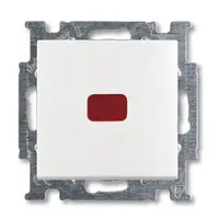 Ключ за стълбищно осветление ABB скрит монтаж с монтажна рамка  10 A, бял, 2026 UCN-94-507