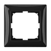 Декоративна рамка ABB за ключове и контакти един модул  черна, Basic55 - product - 028 ABB3426