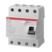 Дефектнотокова защита ABB 4P тип AC  25 A, 30 mA, 6 kA, FH204 AC-25/0.03