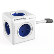 Разклонител електрически Allocacoc с кабел  1.5 м, 3x1.5 мм2, ШВПС-В / H05VV-F, син, 5 гнезда, PowerCube Extended - product - 028 ALC 109