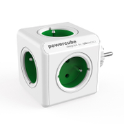 Разклонител електрически Allocacoc без кабел, с щепсел  зелен, 5 гнезда, PowerCube Original - product - 028 ALC 100