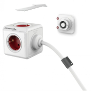 Стойка Allocacoc за разклонител  ШВПС-В / H05VV-F, бял, Docks 3x - product - 028 ALC 118