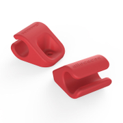 Скоба за монтаж на кабели Allocacoc самозалепваща се  20х25 мм, червена, CableFix - product - 028 ALC 125