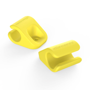 Скоба за монтаж на кабели Allocacoc самозалепваща се  20х25 мм, жълта, CableFix - product - 028 ALC 127
